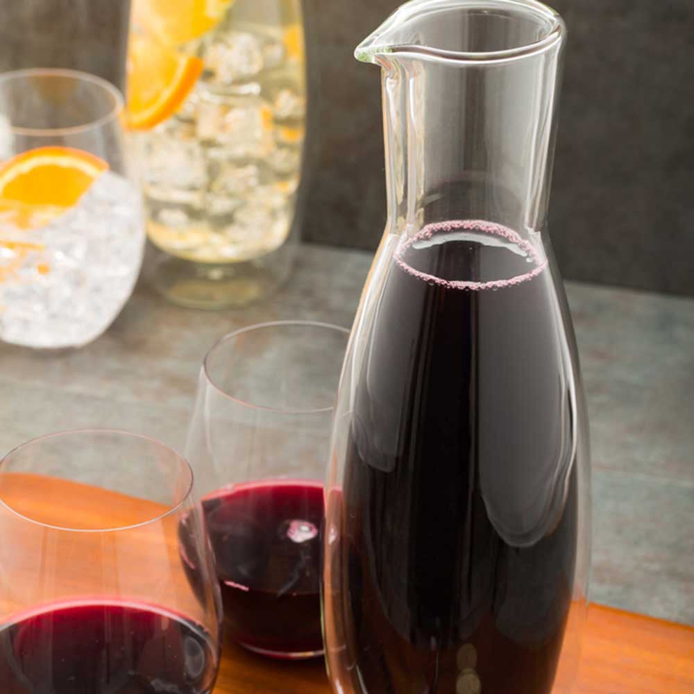 Glass, Double Wall Wine & Water Carafe, Clear 30 Ounce, 30 Ounce,1 - 1 EACH