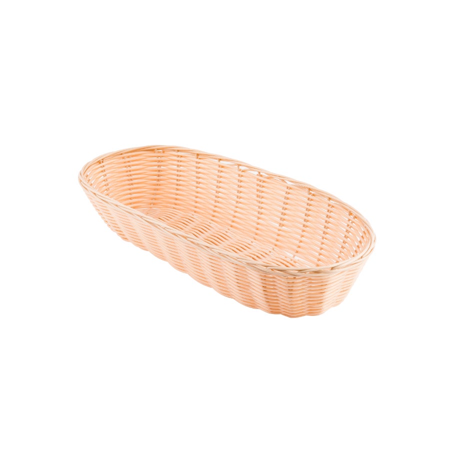 Baskets, 15 x 6 x 3 Inch, Oblong, Natural, Polypropylene,1 - 12 COUNT