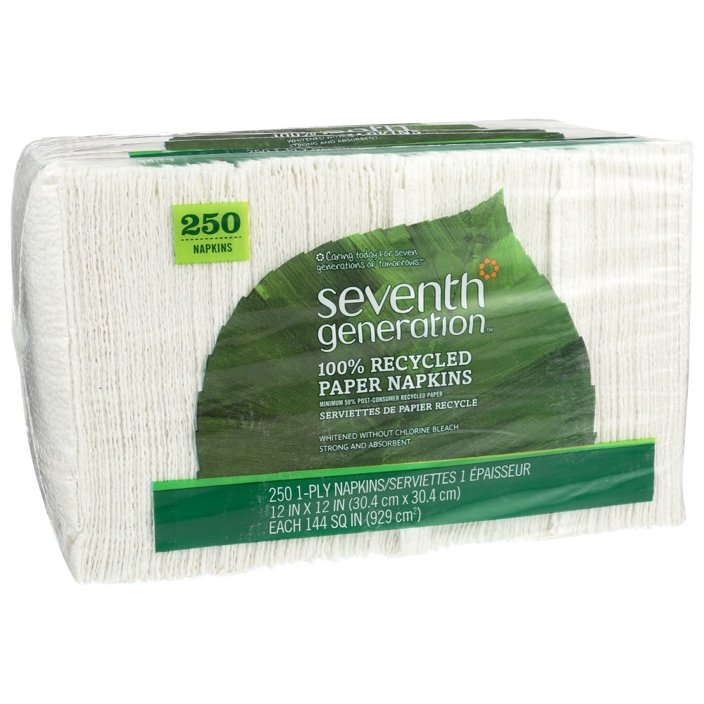Napkins, Paper, 1-Ply, White, 12 x 12 Inch,12 - 250 COUNT