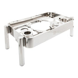 Stand, Chafer, 25.8 x 14.7 x 9 Inch, Straight Leg, Stainless Steel, for Full-Sized Rectangular Induction Ready Chafer,1 - 1 EACH