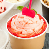 Spoons, Dessert, Love Shovel, Heavyweight Plastic, Magenta, 3.5 Inch, 3.5 Linear Inch,1 - 100 COUNT