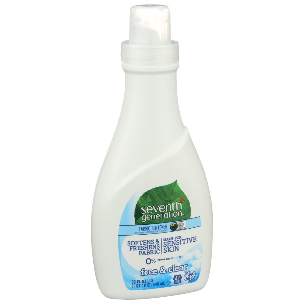 Fabric Softener, Liquid, Free & Clear,6 - 32 FLUID