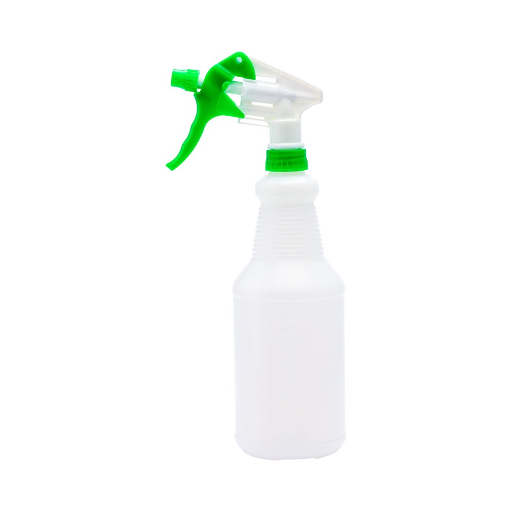 Spray Bottle, 25 Ounce, Green, Plastic, with Adjustable Nozzle,1 - 1 EACH