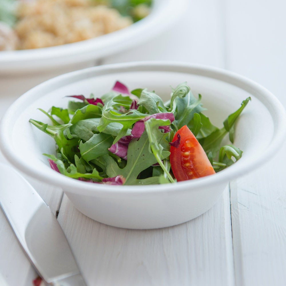 Bowls, 11.5 Ounce, Bagasse, White Collezione Design, 11.5 Ounce,1 - 100 COUNT