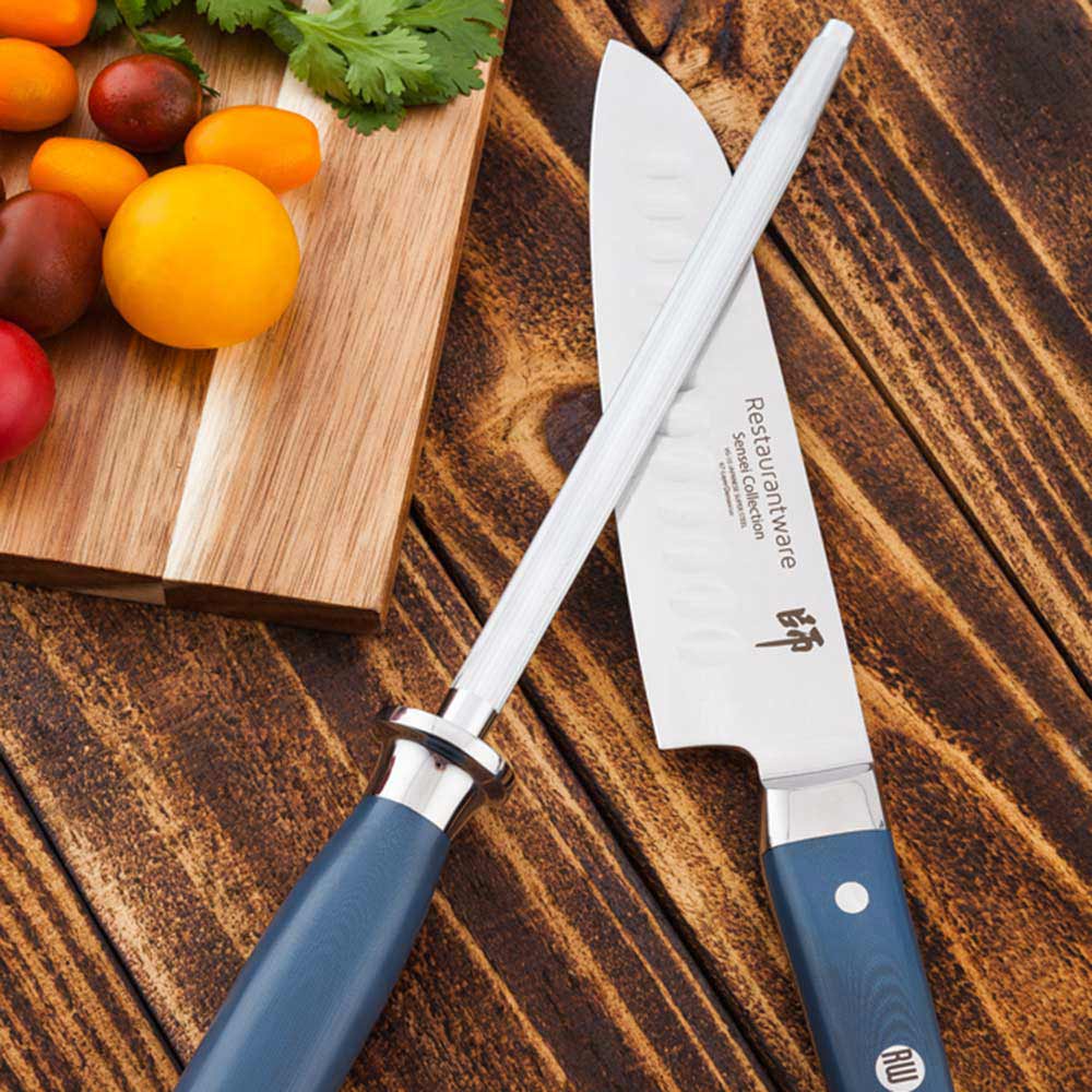 Steel, Sharpening & Honing, 13.11 Inch, with Black Plastic Handle,1 - 1 EACH