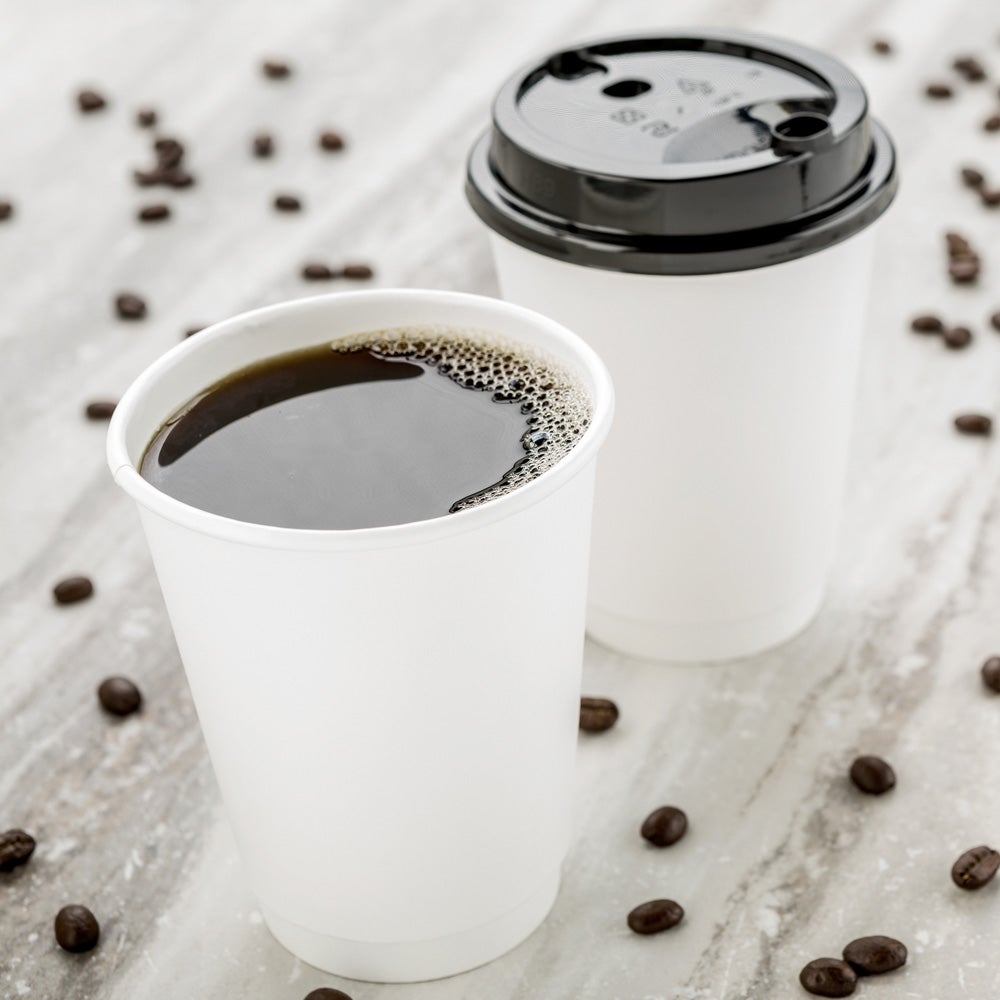 Cups, Hot, 12 Ounce, Paper, White, Double Wall, 12 Ounce,1 - 500 COUNT