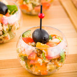 Bowls, Sphere, 4 Ounce, Plastic, Clear, 2.75 Linear Inch,1 - 100 COUNT
