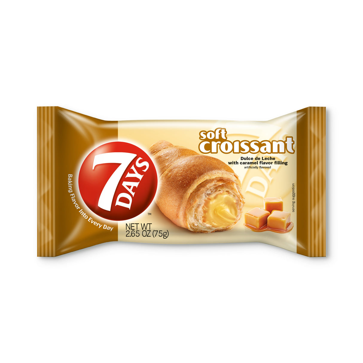 Croissants, Soft, with Caramel Flavor Filling, Individually Wrapped, Shelf-Stable, 2.65 Ounce,4 - 6 COUNT
