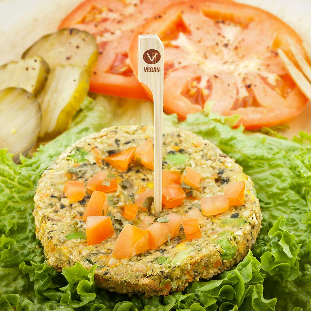 Skewers, Vegan Labeled, 4 Inch, Bamboo, Natural, 4 Linear Inch,1 - 1000 COUNT