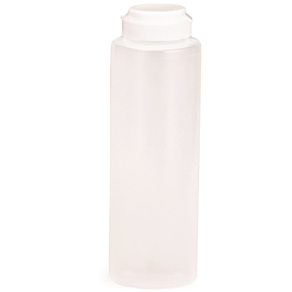 Bottles, Squeeze, 8 Ounce, Natural, Polyethylene, Hinged Top,12 - 1 EACH