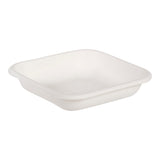 Containers, Take-Out, 5 Inch, Molded Fiber, White, Square, Renewable & Compostable,1 - 800 COUNT