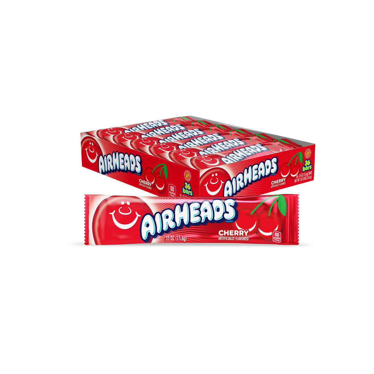 Candy, Bar, Cherry, Individually Wrapped, 0.55 Ounce,12 - 36 COUNT