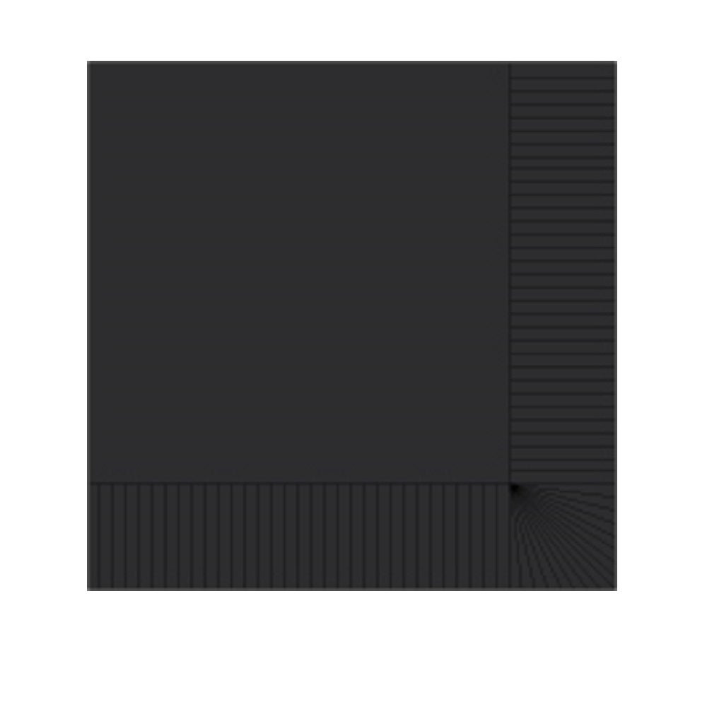 Napkins, Beverage, 2-Ply, Black, 10 x 10 Inch,1 - 1000 COUNT