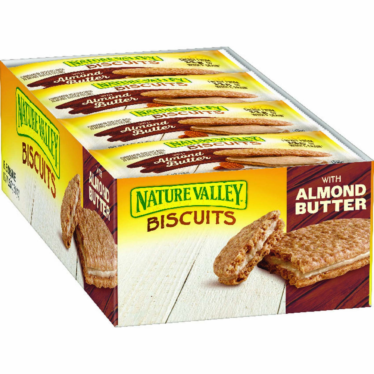 Snacks, Biscuits, with Almond Butter, Individually Wrapped, 1.35 Ounce,6 - 16 COUNT