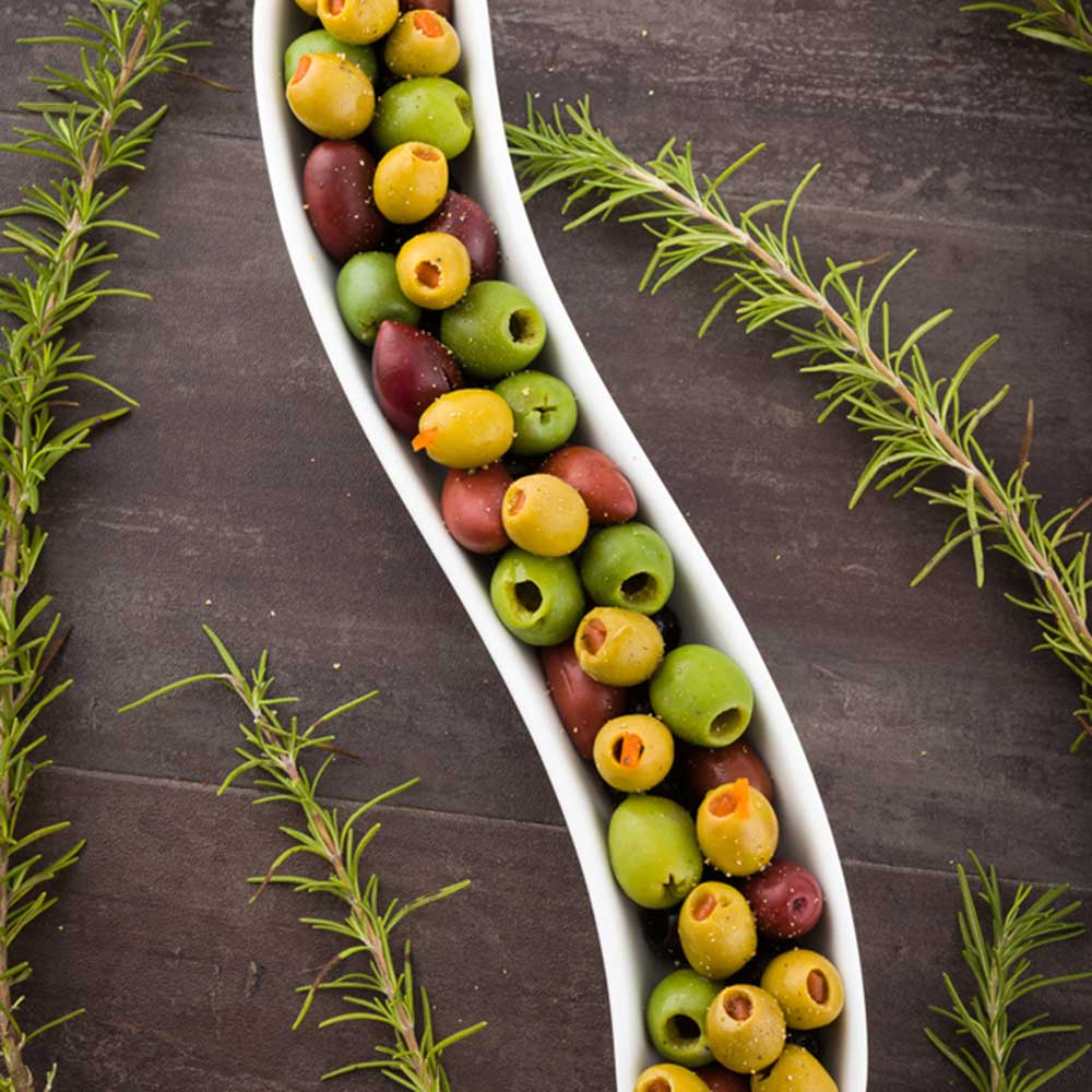 Plate, Olive, Swerve, Porcelain, 8.75 x 2.25 x 1.5 Inch, White,1 - 1 EACH