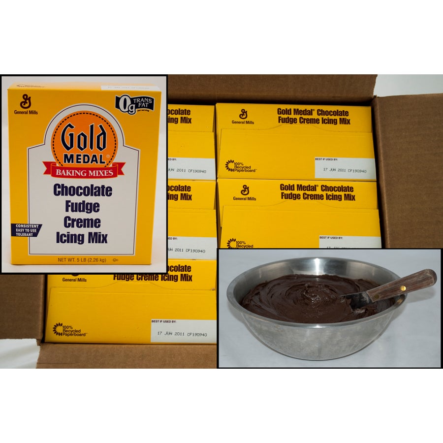 Mix, Frosting, Chocolate Fudge Creme,6 - 5 POUND