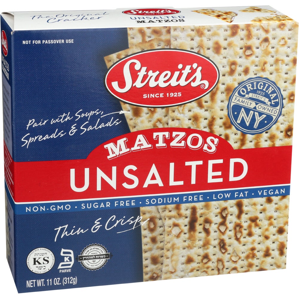 Crackers, Matzo, Unsalted,12 - 11 OUNCE