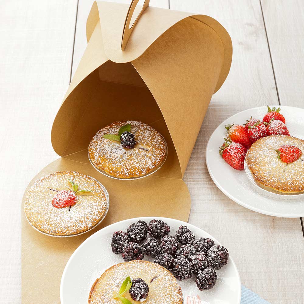 Boxes, Lunch & Cake, Large 9.1 Inch, Paper, Kraft, 9.1 Linear Inch,1 - 100 COUNT