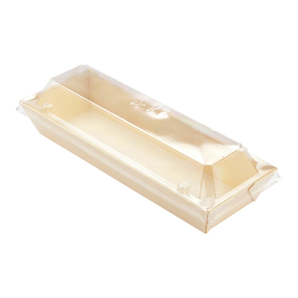 Lids, Plastic, Clear, for Taipei Long Flare Rectangular Poplar Containers,1 - 100 COUNT