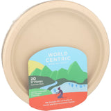 Plates, 9 Inch, Molded Fiber, Natural, Round, Compostable,12 - 20 COUNT