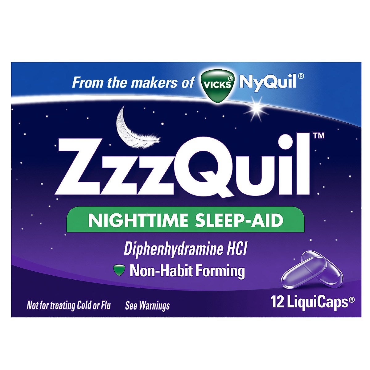 Medicine, Sleep-Aid, Nighttime, Liquicaps,24 - 12 COUNT