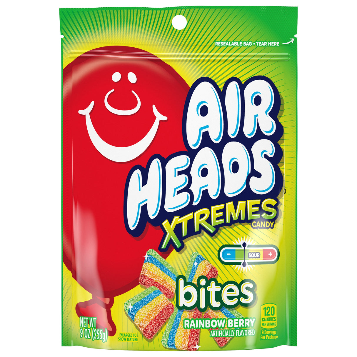 Candy, Bites, Xtemes, Rainbow Berry,12 - 9 OUNCE