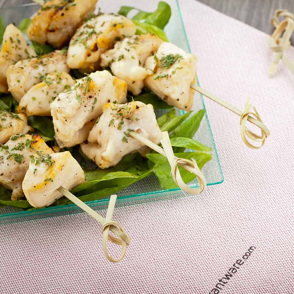 Skewers, Knotted, 6 Inch, Bamboo, 6 Linear Inch,1 - 1000 COUNT