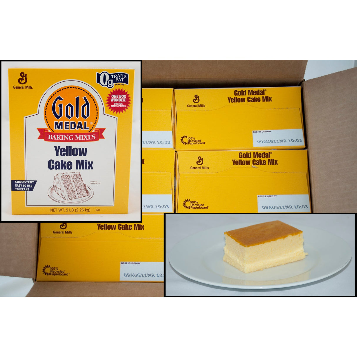 Mix, Cake, Yellow, Shelf-Stable,6 - 5 POUND