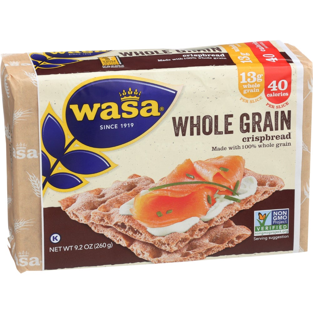 Crispbread, Whole Grain, Made with 100% Whole Grain,12 - 9.2 OUNCE