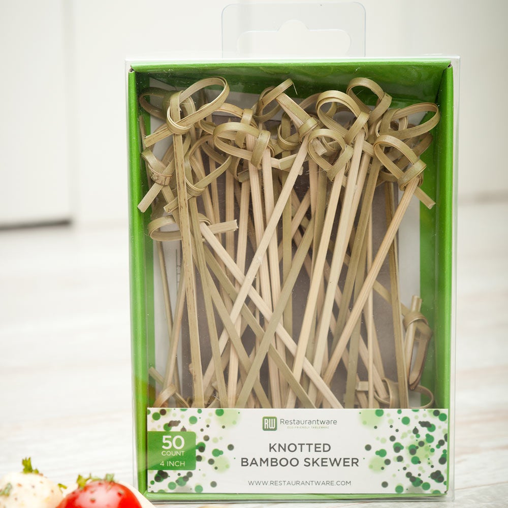 Skewers, Knotted, 4 Inch,10 - 50 COUNT