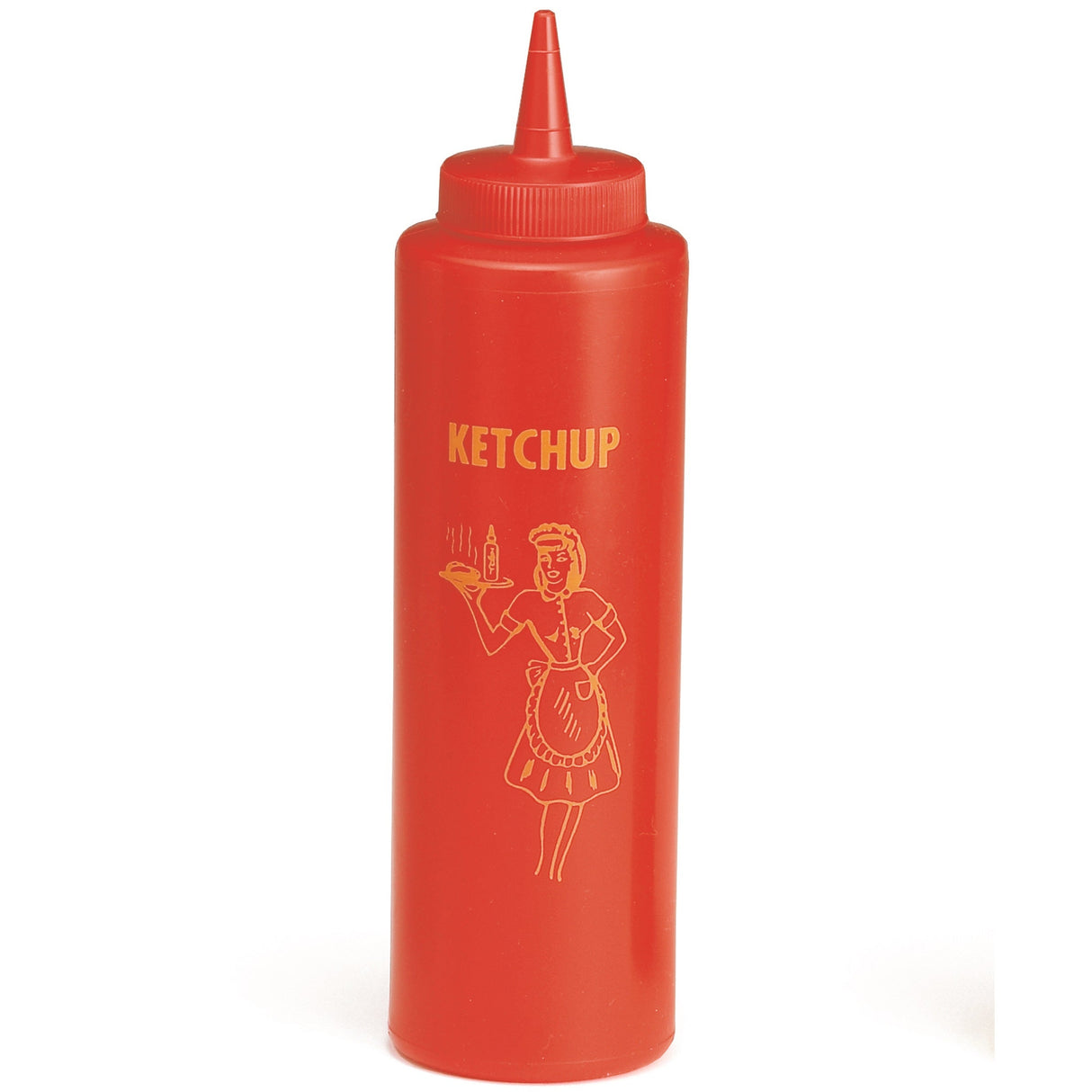 Bottles, Squeeze, 12 Ounce, Red Nostalgia Design, Plastic, 12 Ounce,12 - 1 EACH
