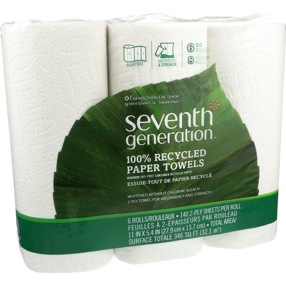 Towels, Roll, Paper, White,4 - 6 COUNT