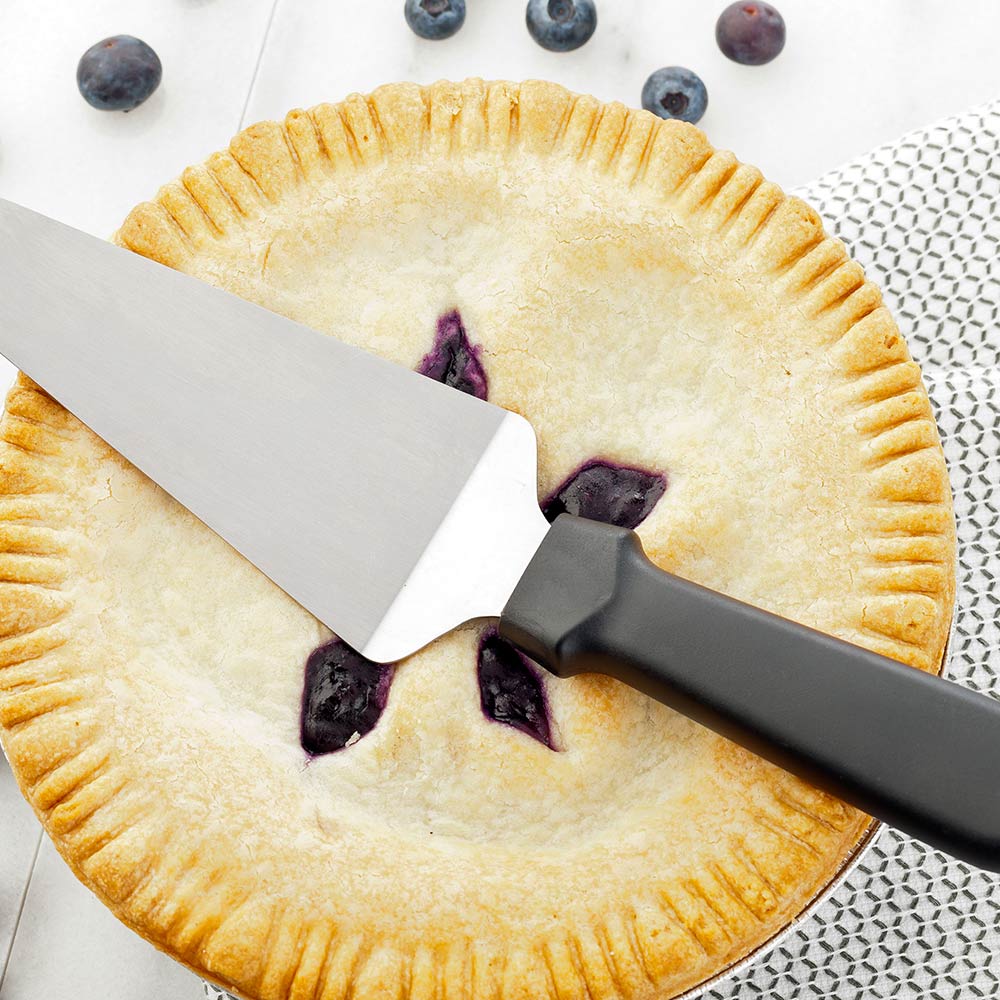 Server, Pie, 6 Inch, Stainless Steel, with Black Plastic Handle, 6 Linear Inch,1 - 1 EACH