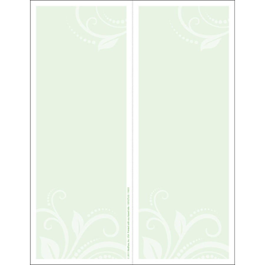 Tray Slips, 2-Up, 4.25 x 11 Inch, Paper,500 - 1 EACH