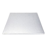 Cake Drum Board, Pastry Tek 12 x 12 x 0.5 Inch, Cardboard, Metallic Silver, Square,1 - 1 EACH