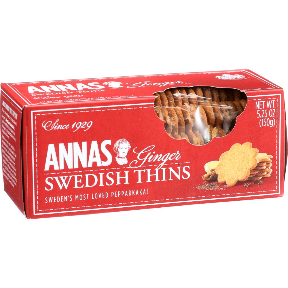 Cookies, Swedish Thins, Ginger,12 - 5.25 OUNCE
