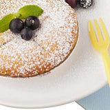 Forks, Cake, Heavyweight Plastic, Baby Yellow, 4 Inch, with Knife-Edge, 4 Linear Inch,1 - 500 COUNT