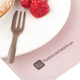 Forks, Cake, Heavyweight Plastic, Fashion Grey, 4 Inch, with Knife-Edge, 4 Linear Inch,1 - 500 COUNT