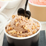 Spoons, Dessert, Love Shovel, Heavyweight Plastic, Black, 3.5 Inch, 3.5 Linear Inch,1 - 500 COUNT