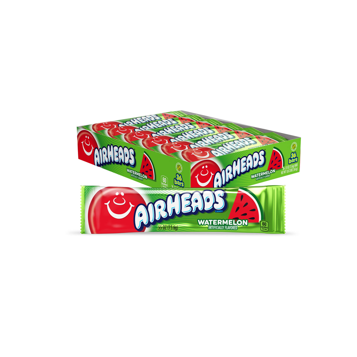 Candy, Bar, Watermelon, Individually Wrapped, 0.55 Ounce,12 - 36 COUNT