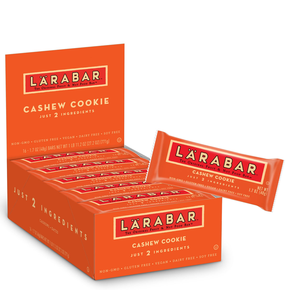 Bars, Cashew Cookie,16 - 1.7 OUNCE