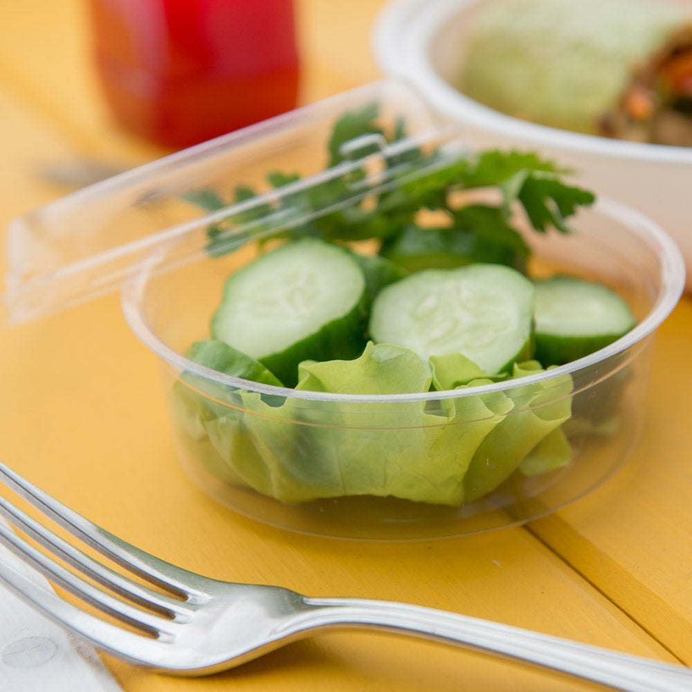 Containers, Deli, 8 Ounce, Plastic, Clear, Round, 8 Ounce,1 - 500 COUNT