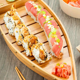 Dish, Serving, 17.3 Inch, Boat Shaped, Bamboo, 17.3 Linear Inch,1 - 1 EACH