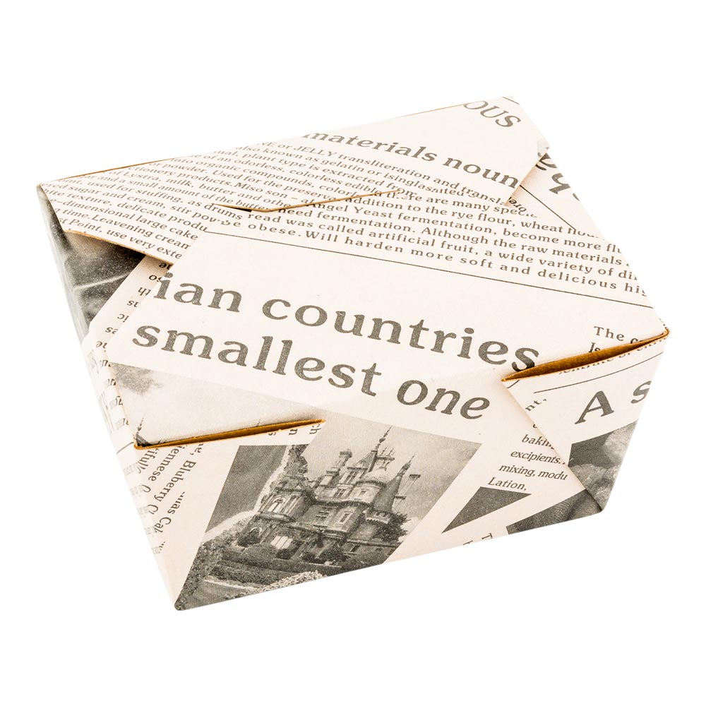 Boxes, Take-Out, 30 Ounces #1, Paper, News Print, 30 Ounce,1 - 200 COUNT