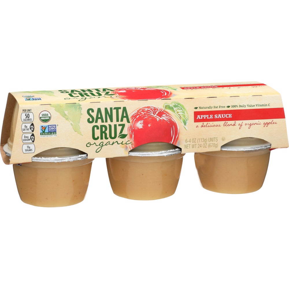 Applesauce, Cups, 4 Ounce,12 - 6 COUNT