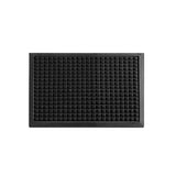 Floor Mat, Carpet, Comfy Feet, Black, 36 x 24 Inch, Waffle, Polypropylene,1 - 1 EACH