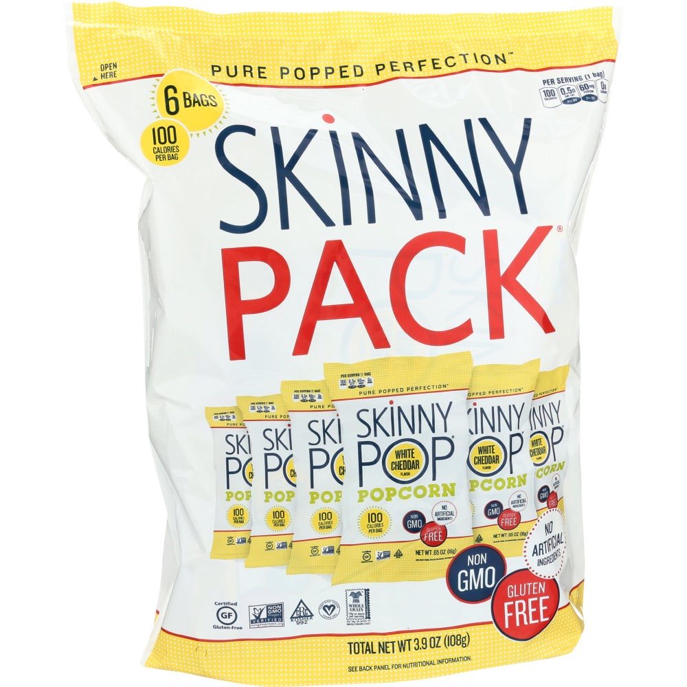 Popcorn, Ready to Eat, White Cheddar, 0.65 Ounce,10 - 6 COUNT