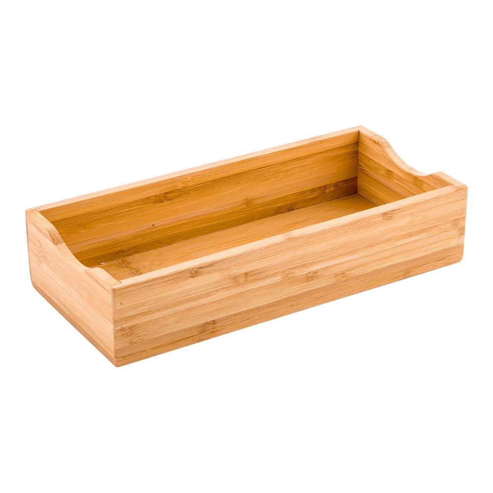 Holder, Napkin, 9.5 x 4.25 x 2 Inch, Rectangular, Natural, Bamboo,1 - 1 EACH