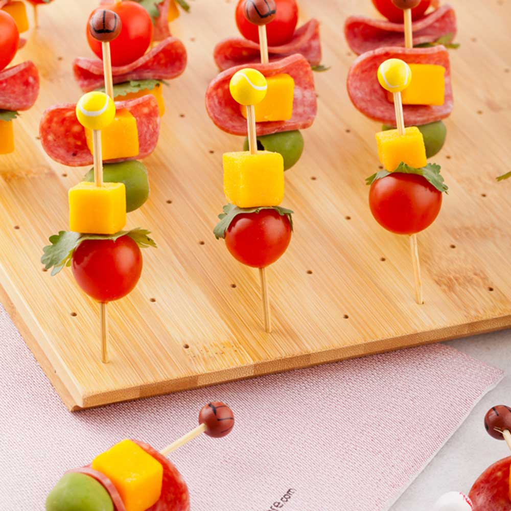 Holder, Skewer, 100 Holes, Bamboo,1 - 1 EACH