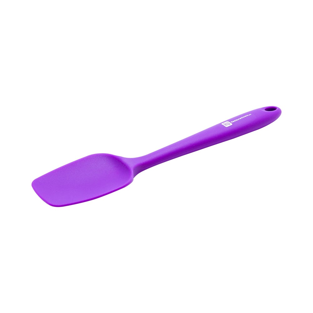 Spatula, Spoon-Shaped, 10.5 x 2.25 x 0.75, Purple Silicone,1 - 1 EACH